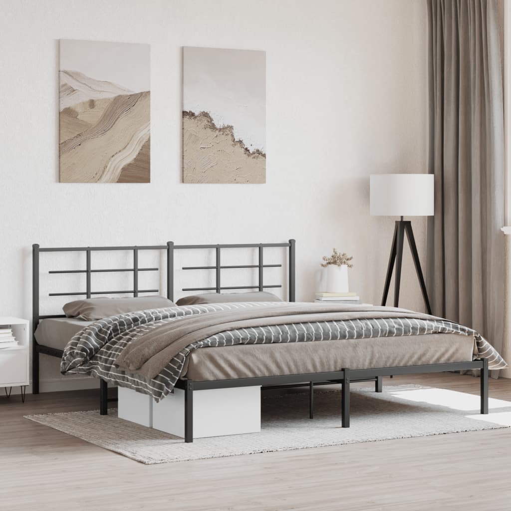 Metal Bed Frame Without Mattress 75X190Cm