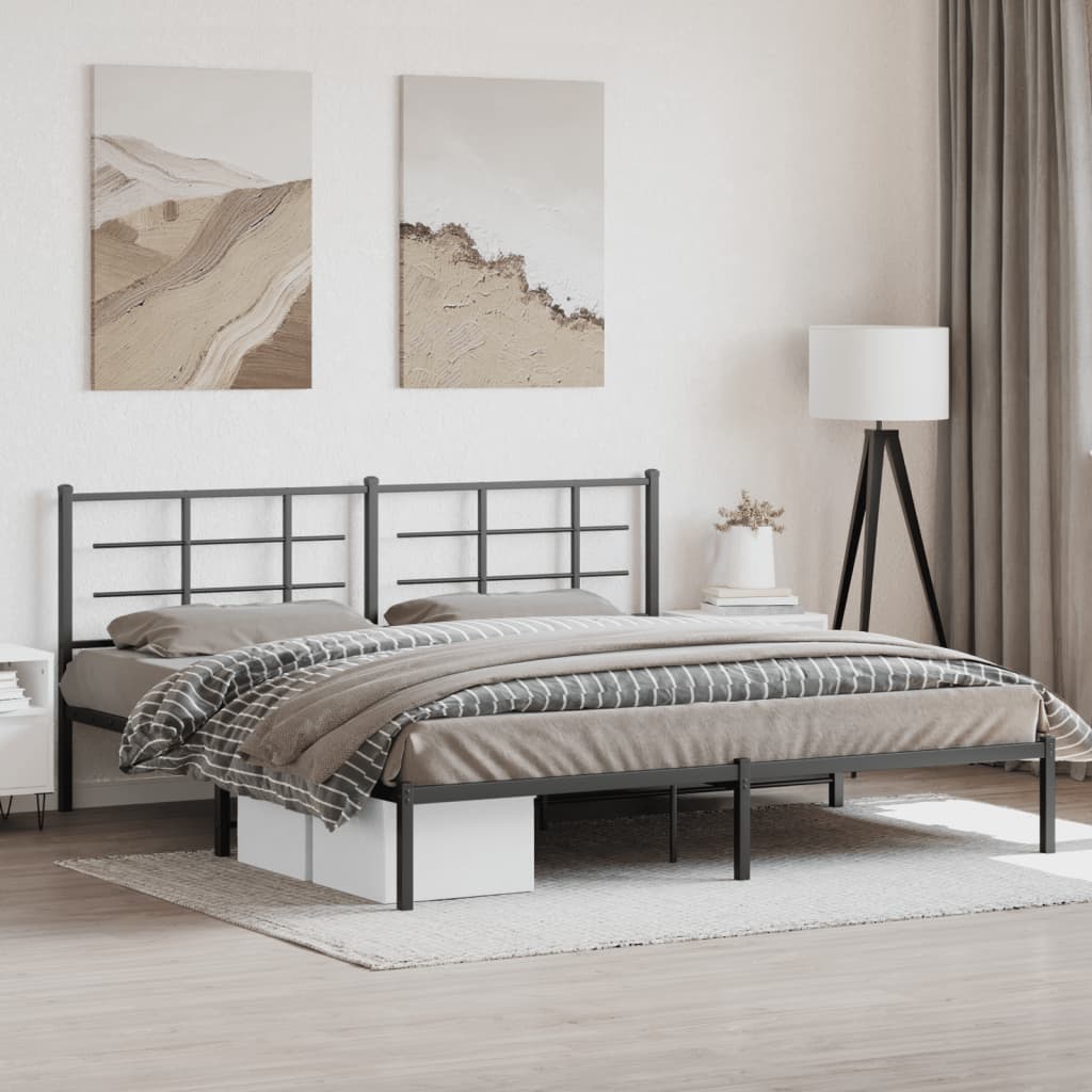 Metal Bed Frame Without Mattress 75X190Cm