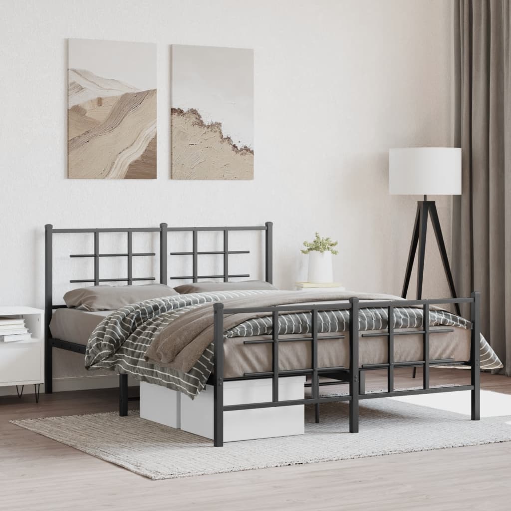 Metal Bed Frame Without Mattress 75X190Cm