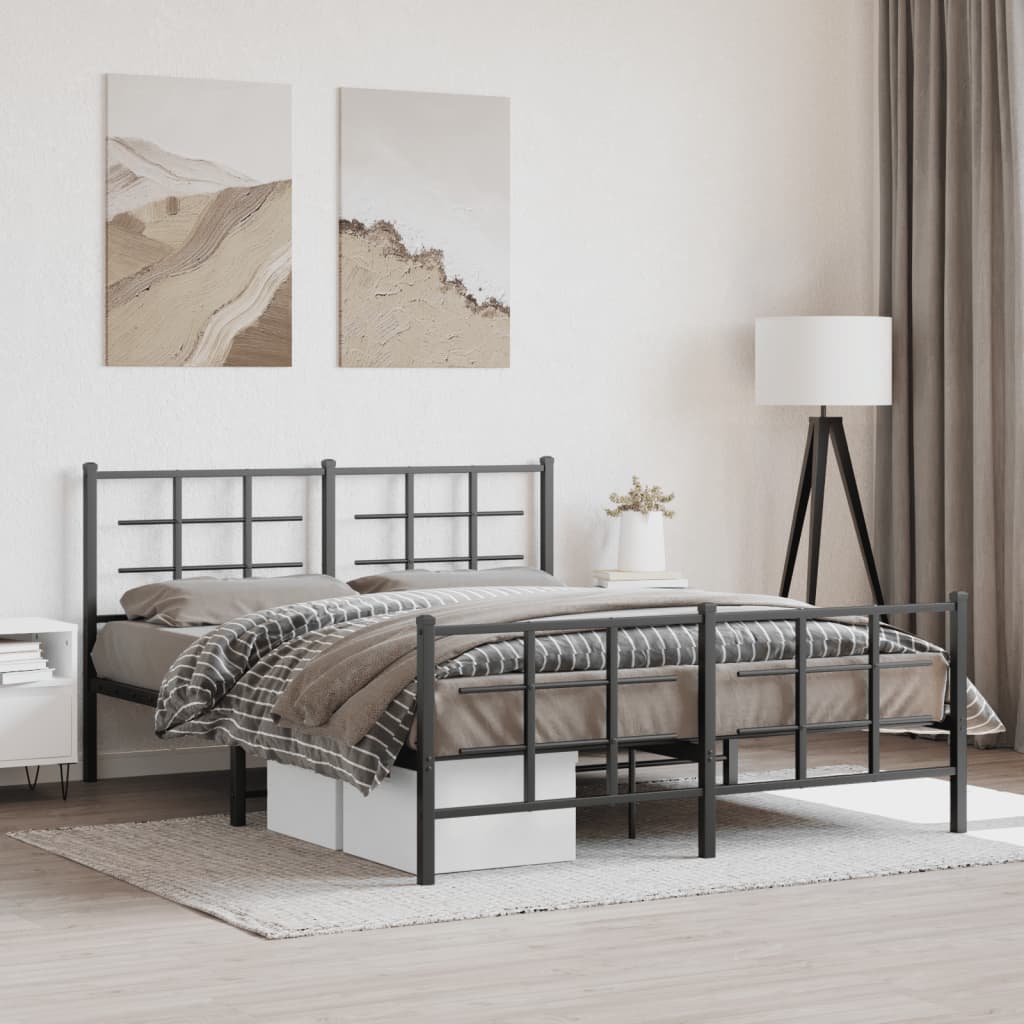 Metal Bed Frame Without Mattress 75X190Cm