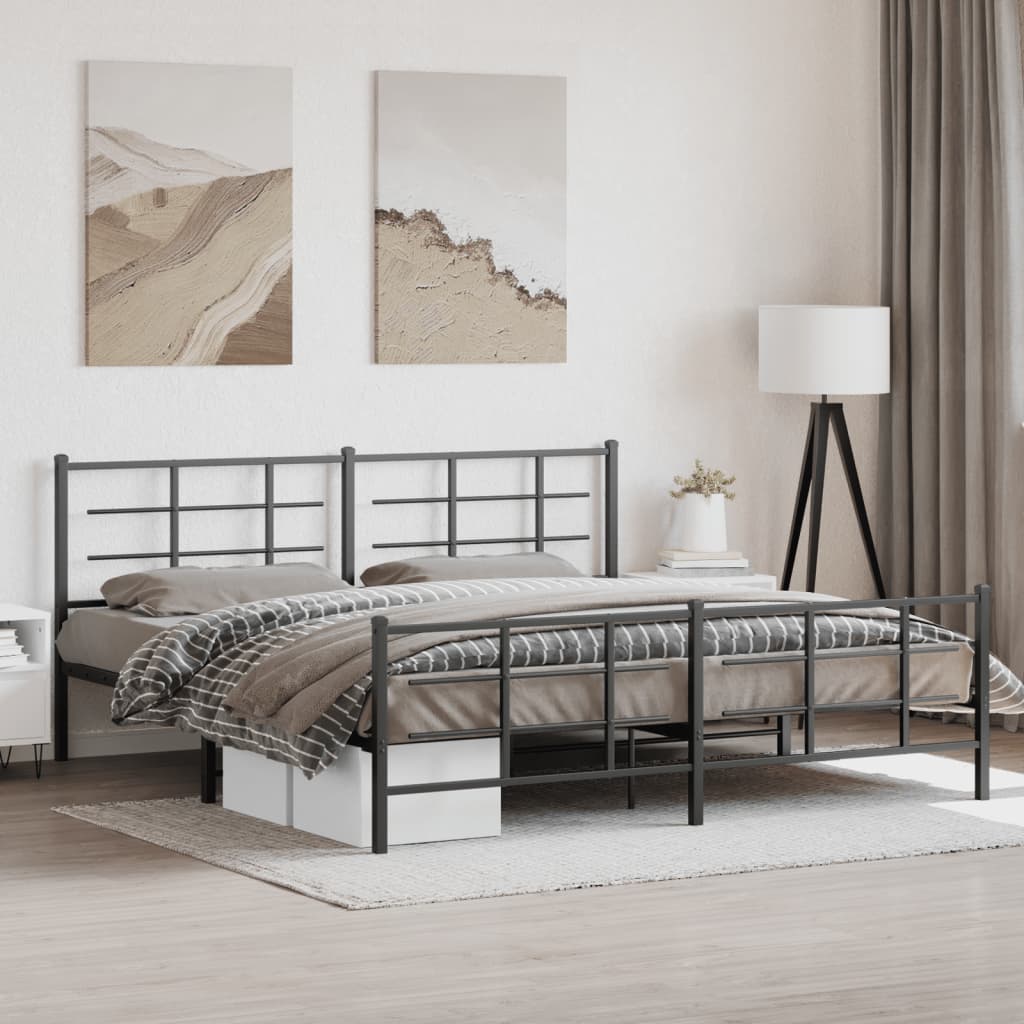 Metal Bed Frame Without Mattress 75X190Cm