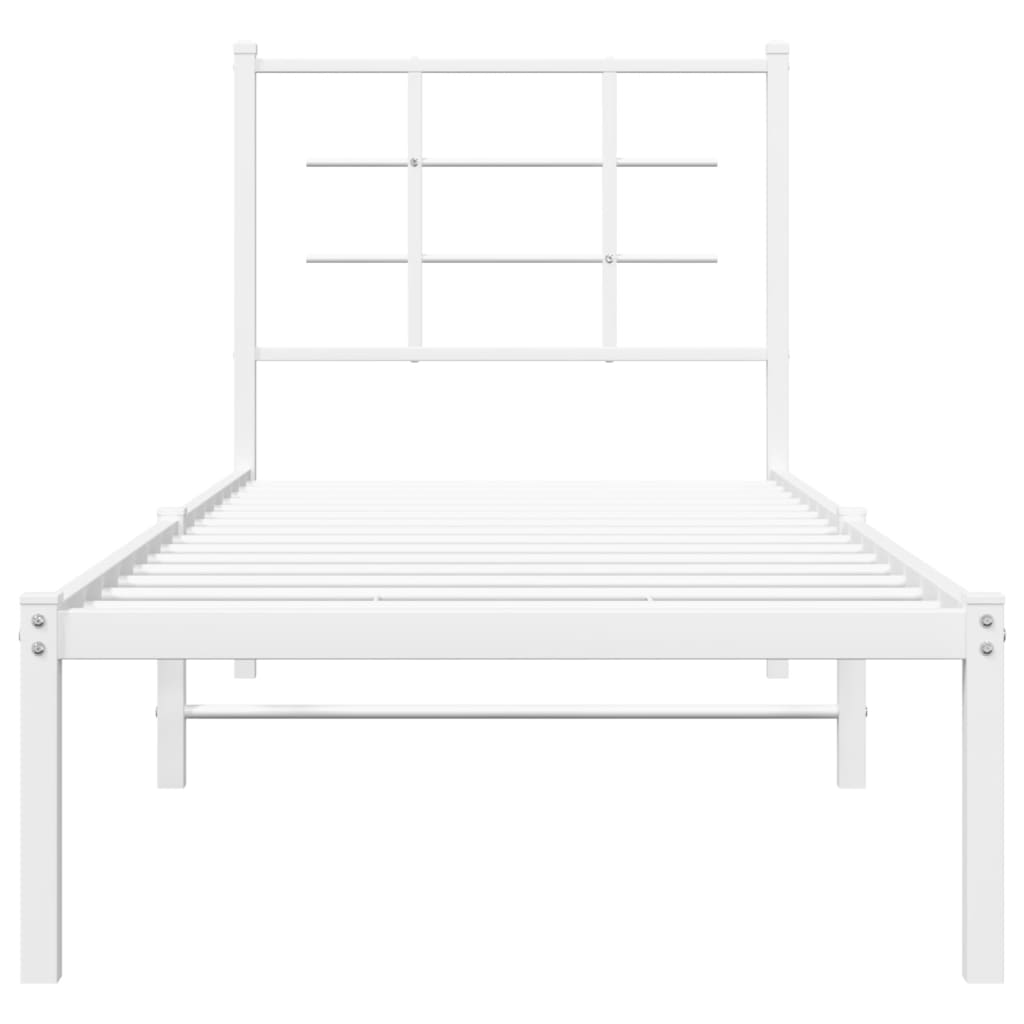 Metal Bed Frame Without Mattress 75X190Cm