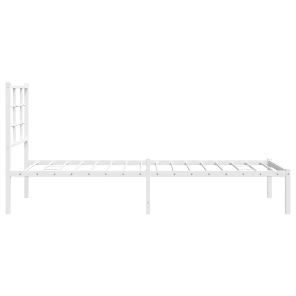 Metal Bed Frame Without Mattress 75X190Cm