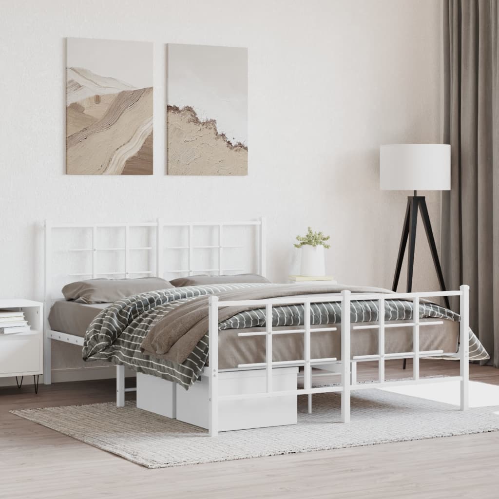 Metal Bed Frame Without Mattress 75X190Cm