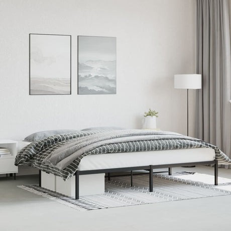 Metal Bed Frame Without Mattress 140X200Cm