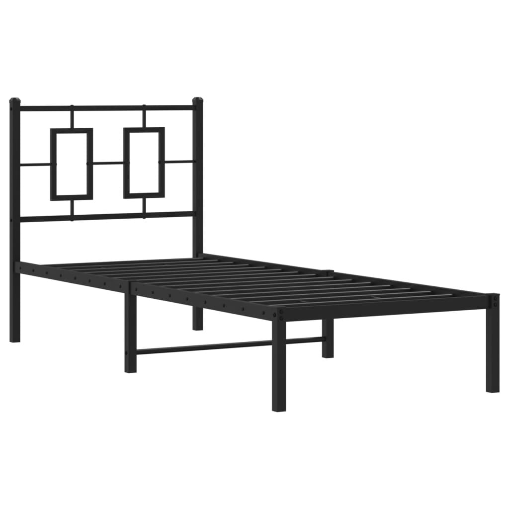 Metal Bed Frame Without Mattress 75X190Cm