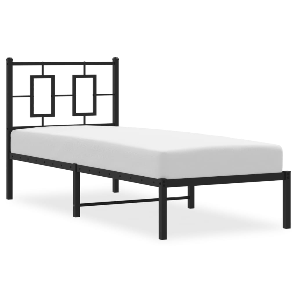 Metal Bed Frame Without Mattress 75X190Cm