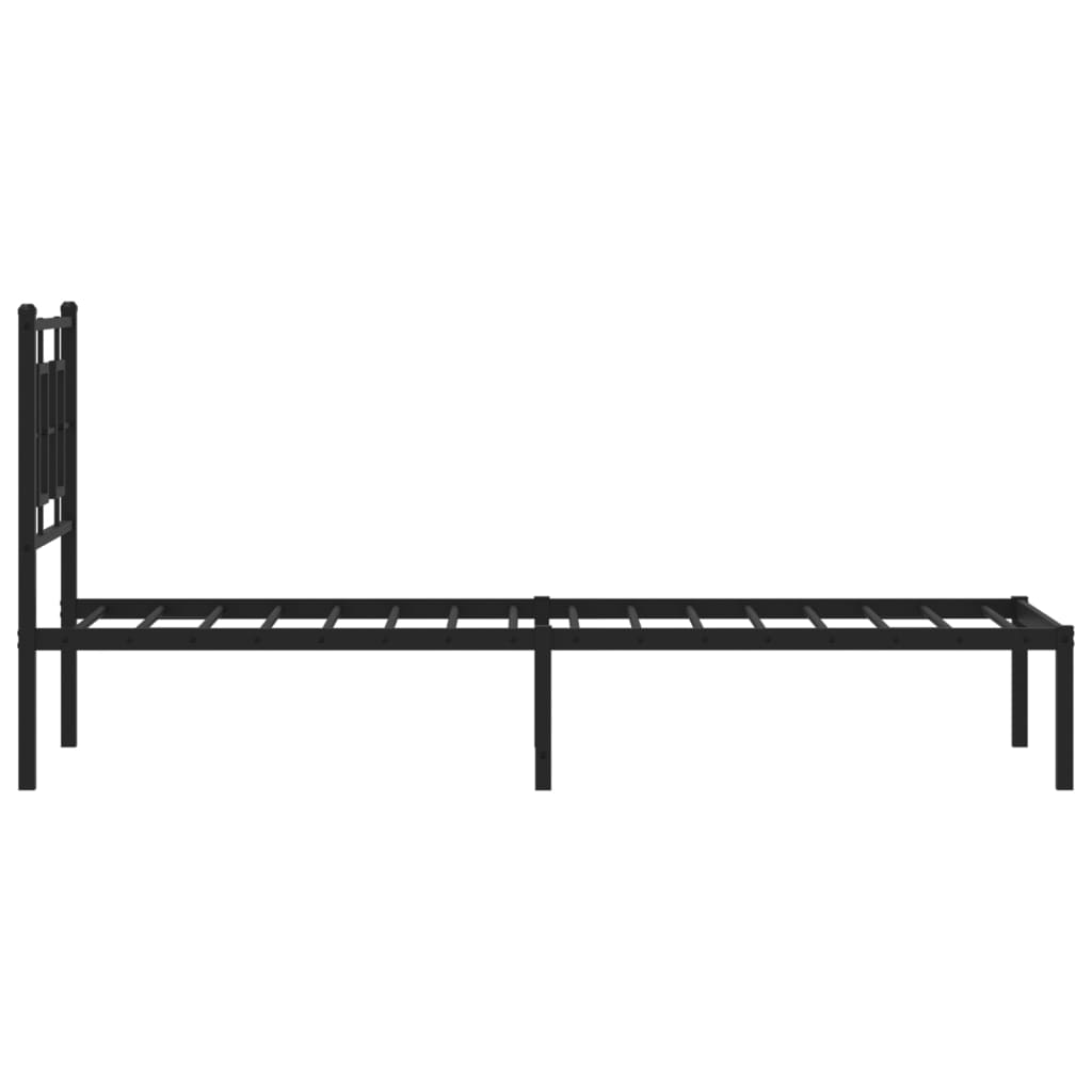 Metal Bed Frame Without Mattress 75X190Cm