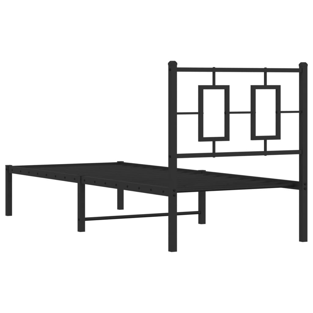 Metal Bed Frame Without Mattress 75X190Cm