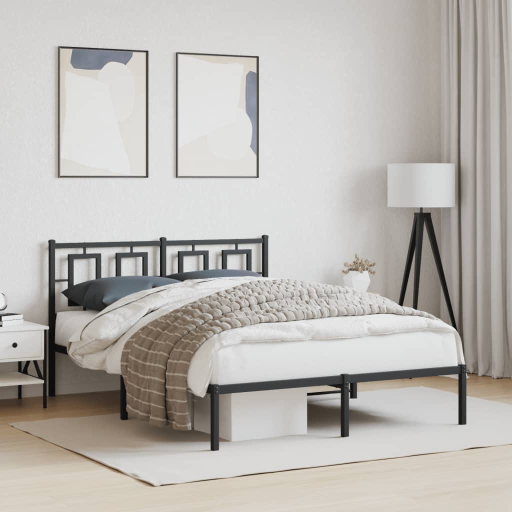 Metal Bed Frame Without Mattress 75X190Cm