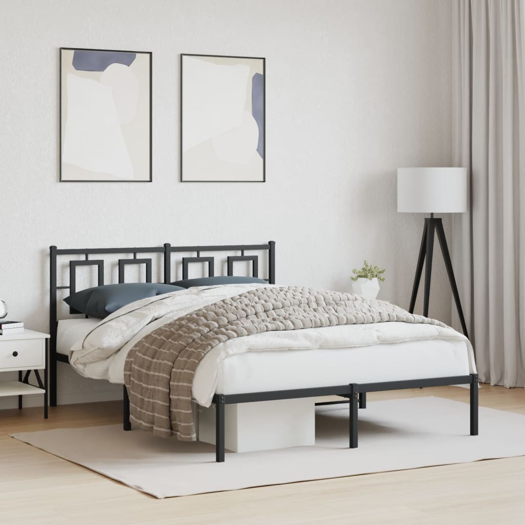 Metal Bed Frame Without Mattress 75X190Cm