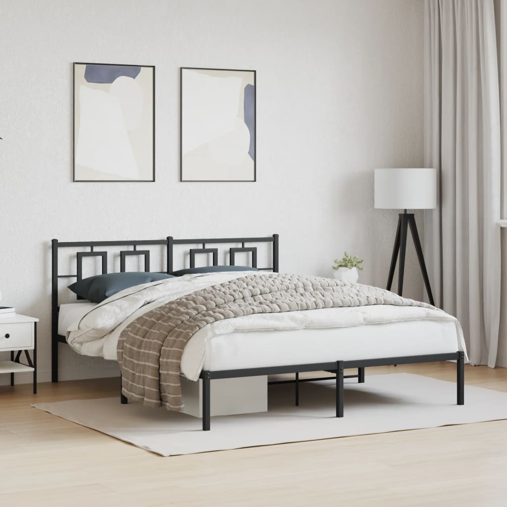 Metal Bed Frame Without Mattress 75X190Cm