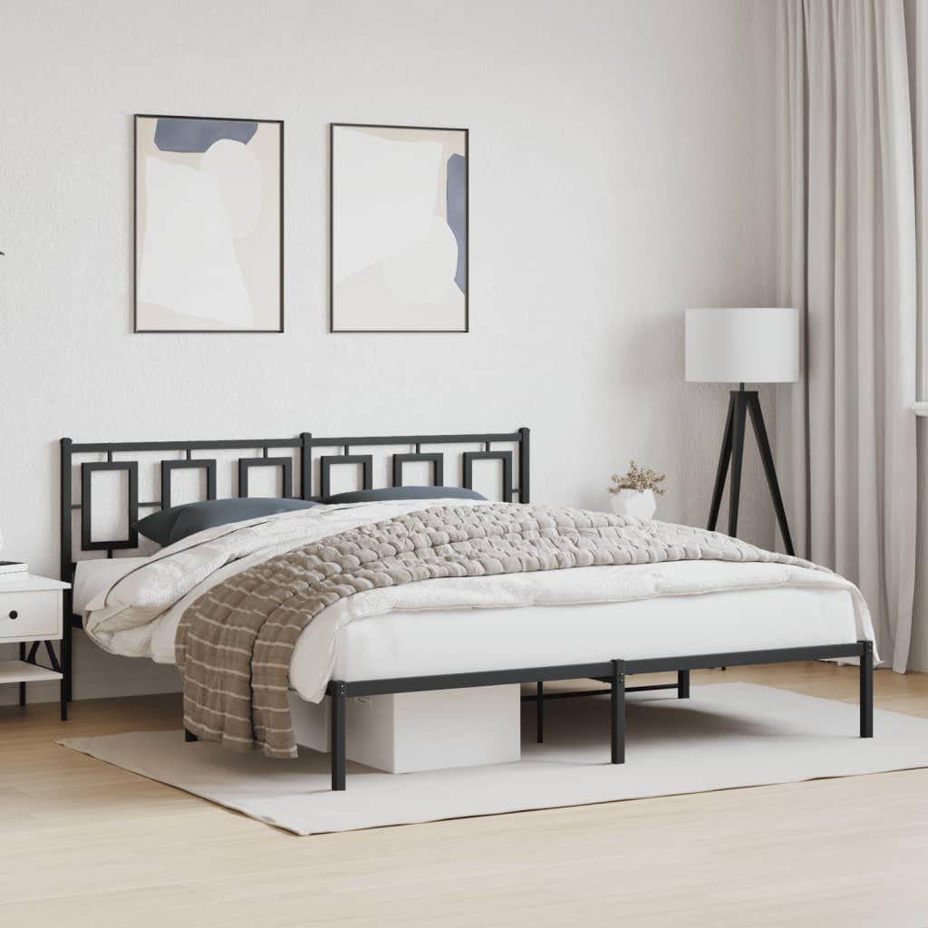 Metal Bed Frame Without Mattress 75X190Cm