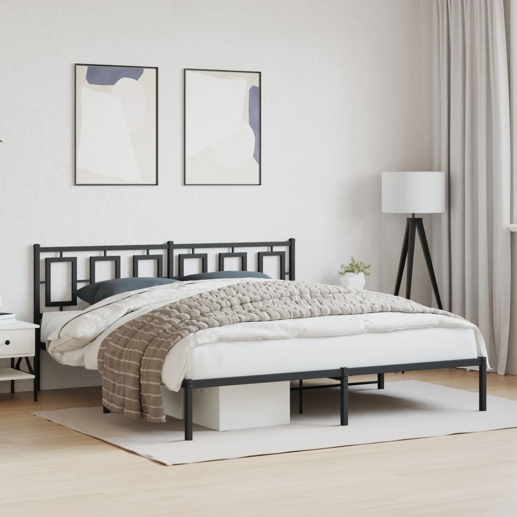 Metal Bed Frame Without Mattress 75X190Cm