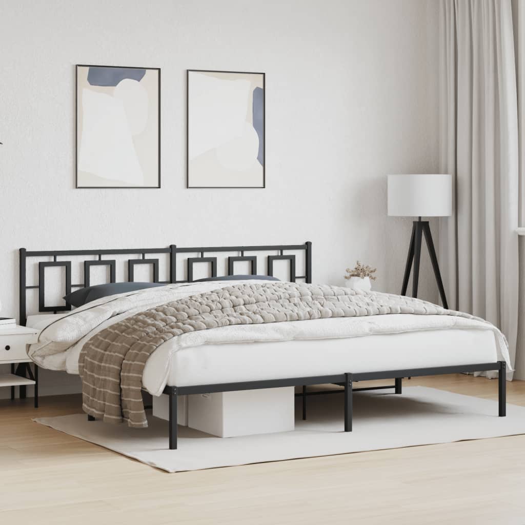 Metal Bed Frame Without Mattress 75X190Cm
