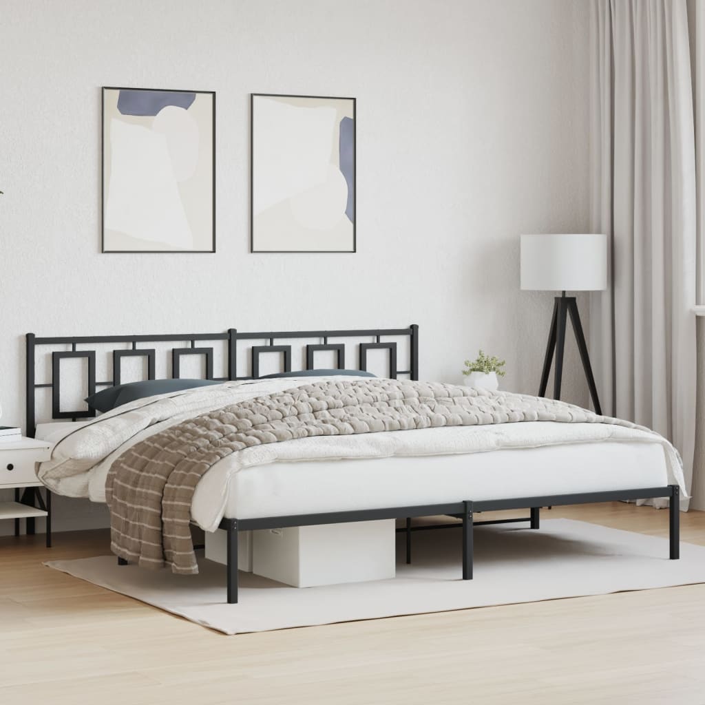 Metal Bed Frame Without Mattress 75X190Cm