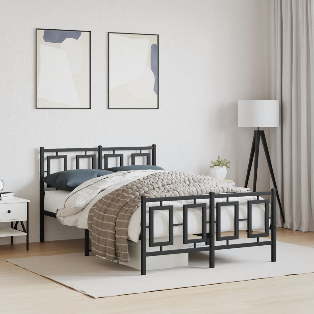 Metal Bed Frame Without Mattress 75X190Cm