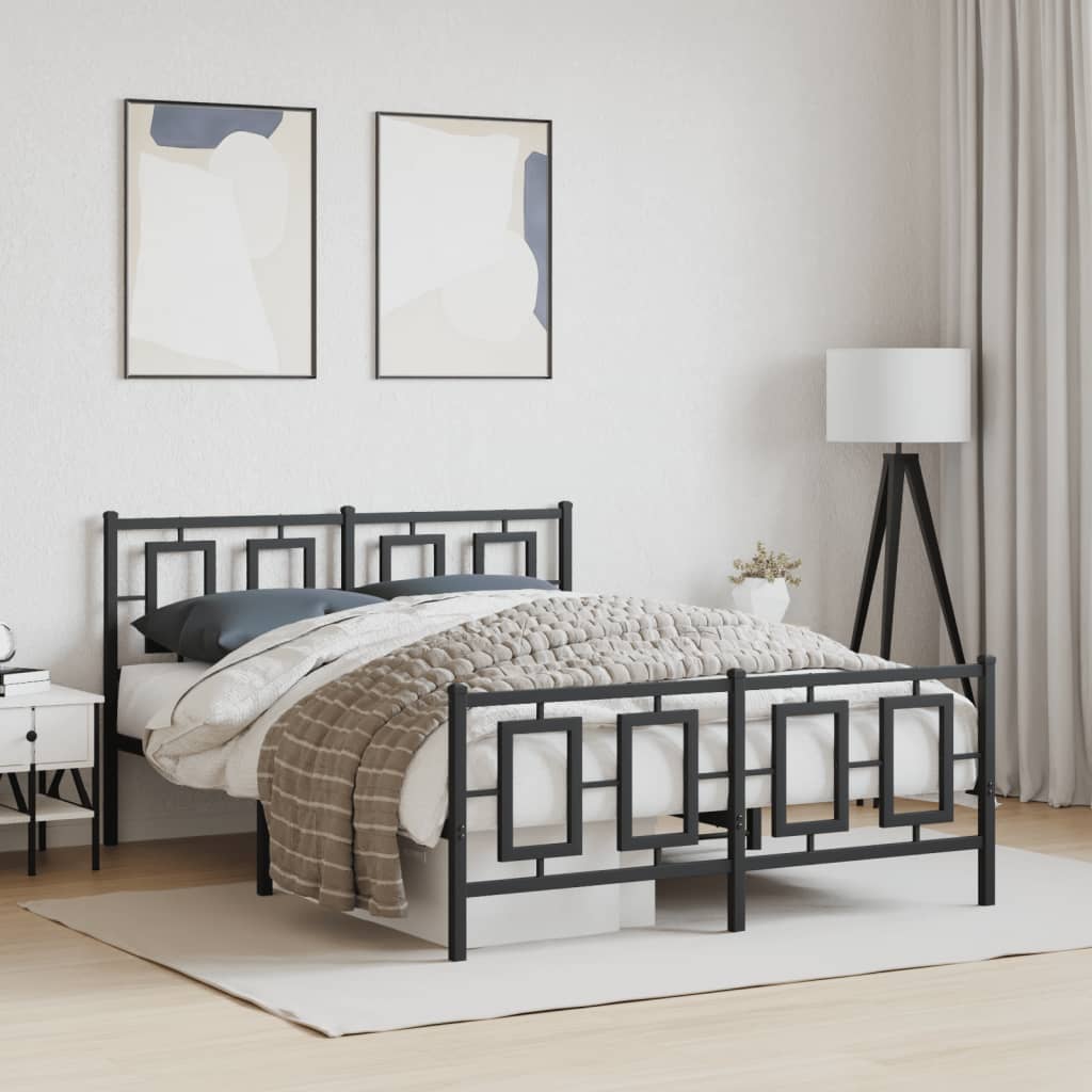 Metal Bed Frame Without Mattress 75X190Cm