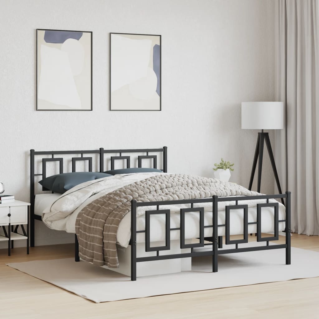 Metal Bed Frame Without Mattress 75X190Cm