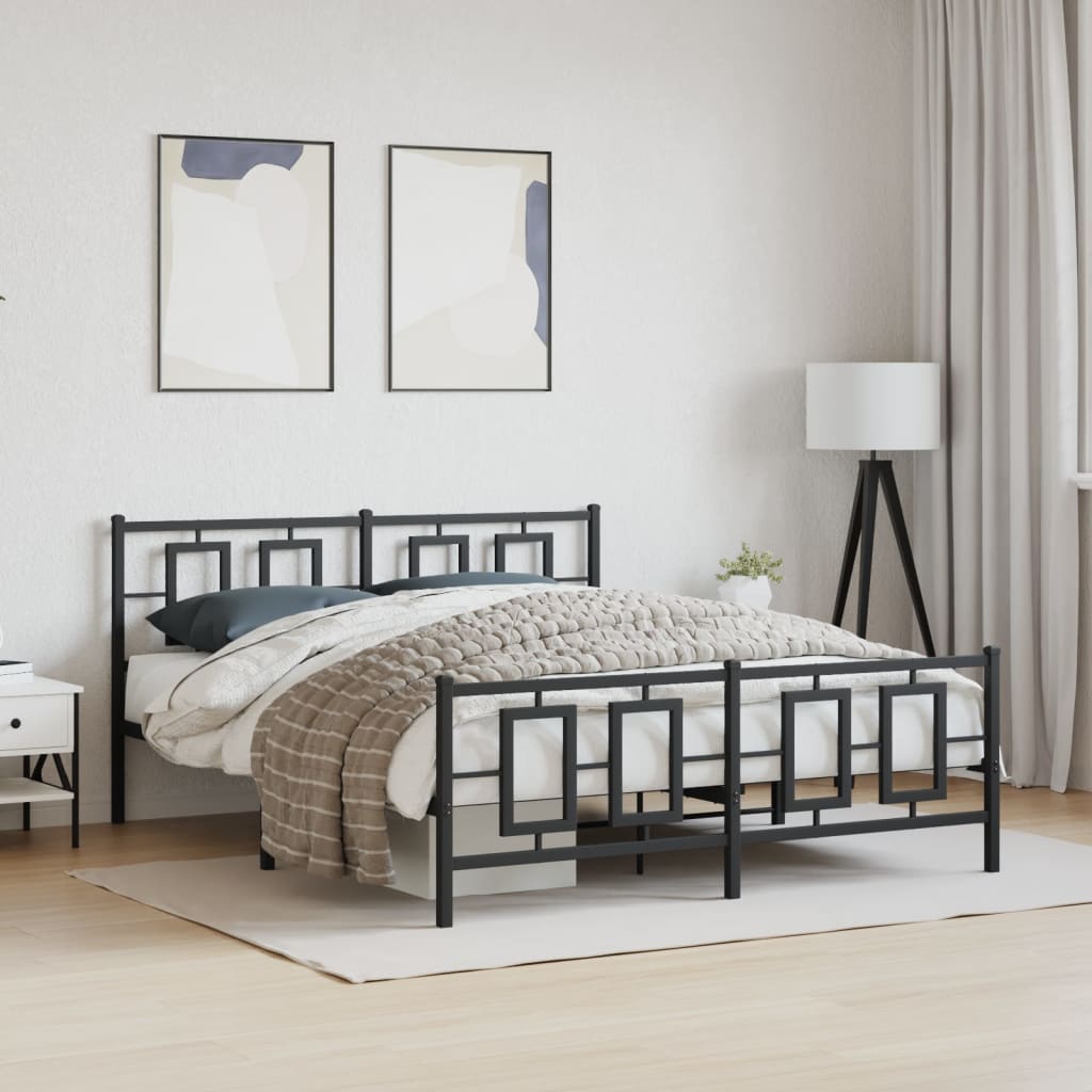 Metal Bed Frame Without Mattress 75X190Cm