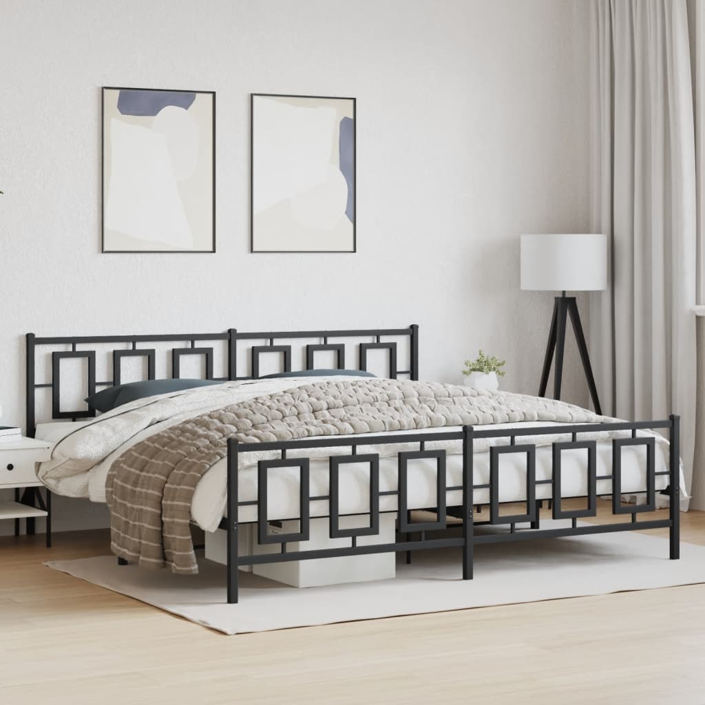 Metal Bed Frame Without Mattress 75X190Cm
