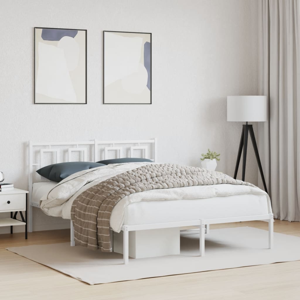 Metal Bed Frame Without Mattress 75X190Cm
