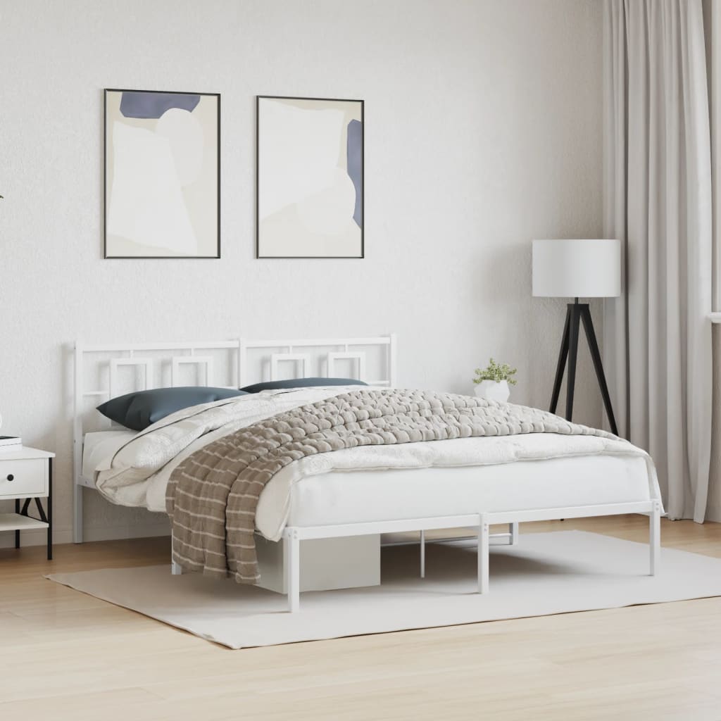 Metal Bed Frame Without Mattress 75X190Cm