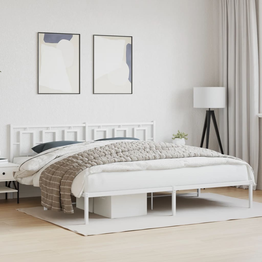 Metal Bed Frame Without Mattress 75X190Cm