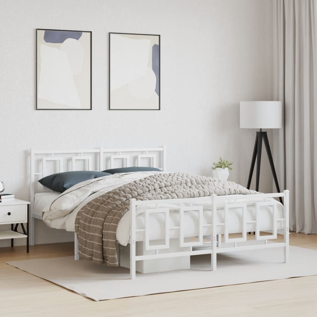 Metal Bed Frame Without Mattress 75X190Cm