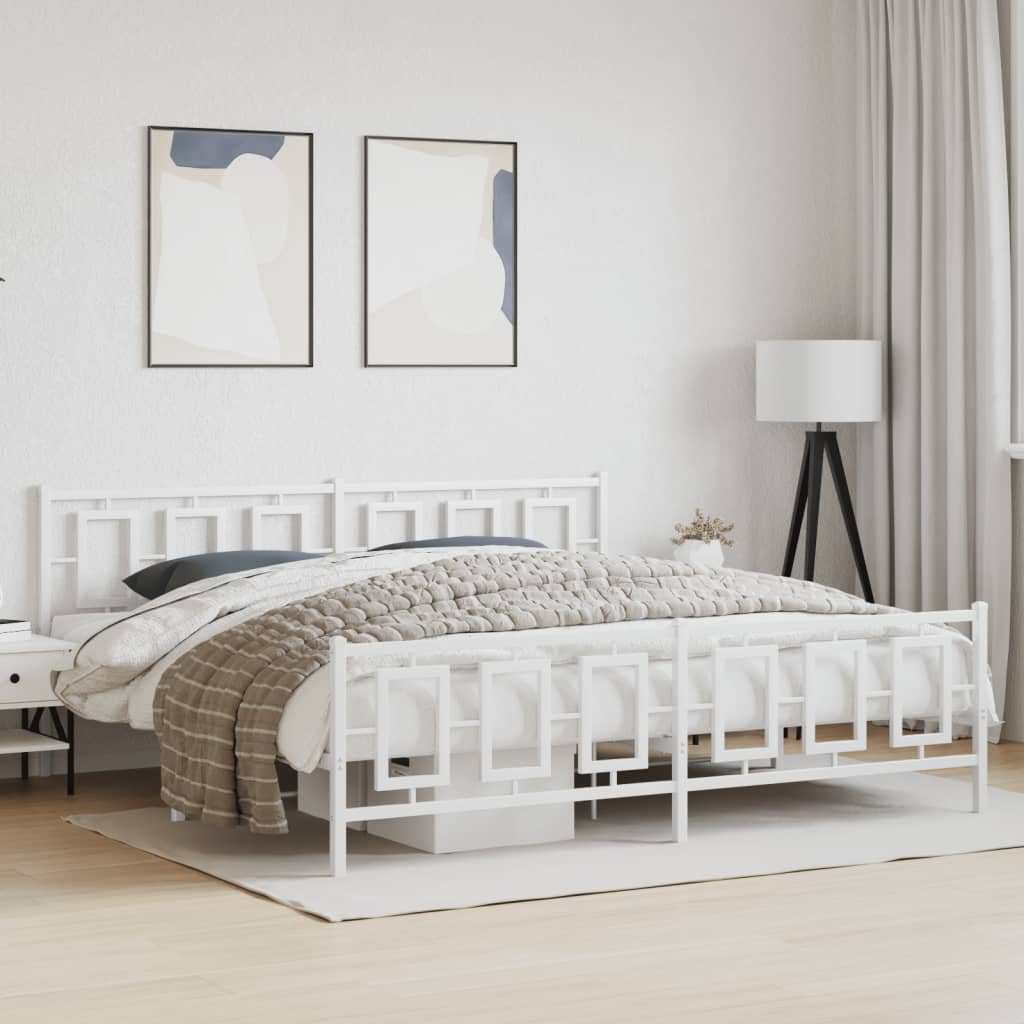 Metal Bed Frame Without Mattress 75X190Cm