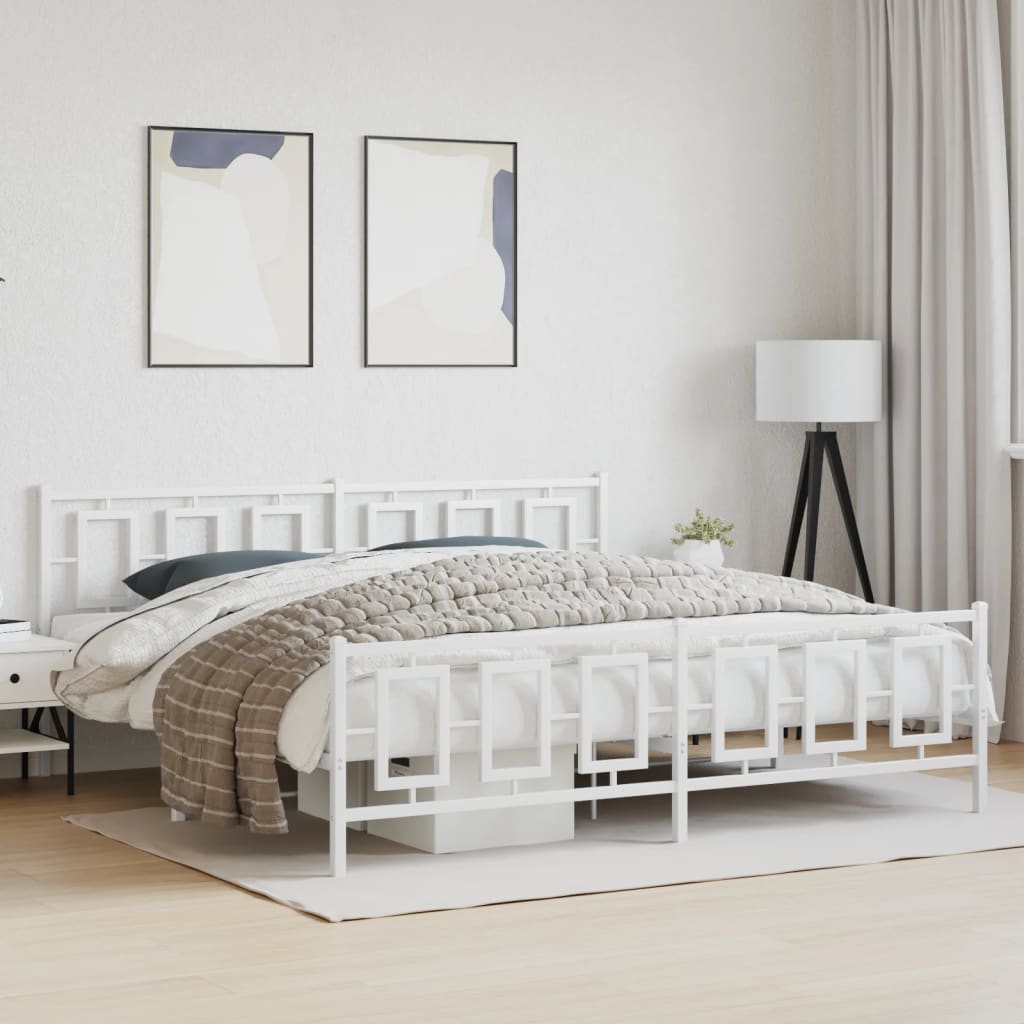 Metal Bed Frame Without Mattress 75X190Cm