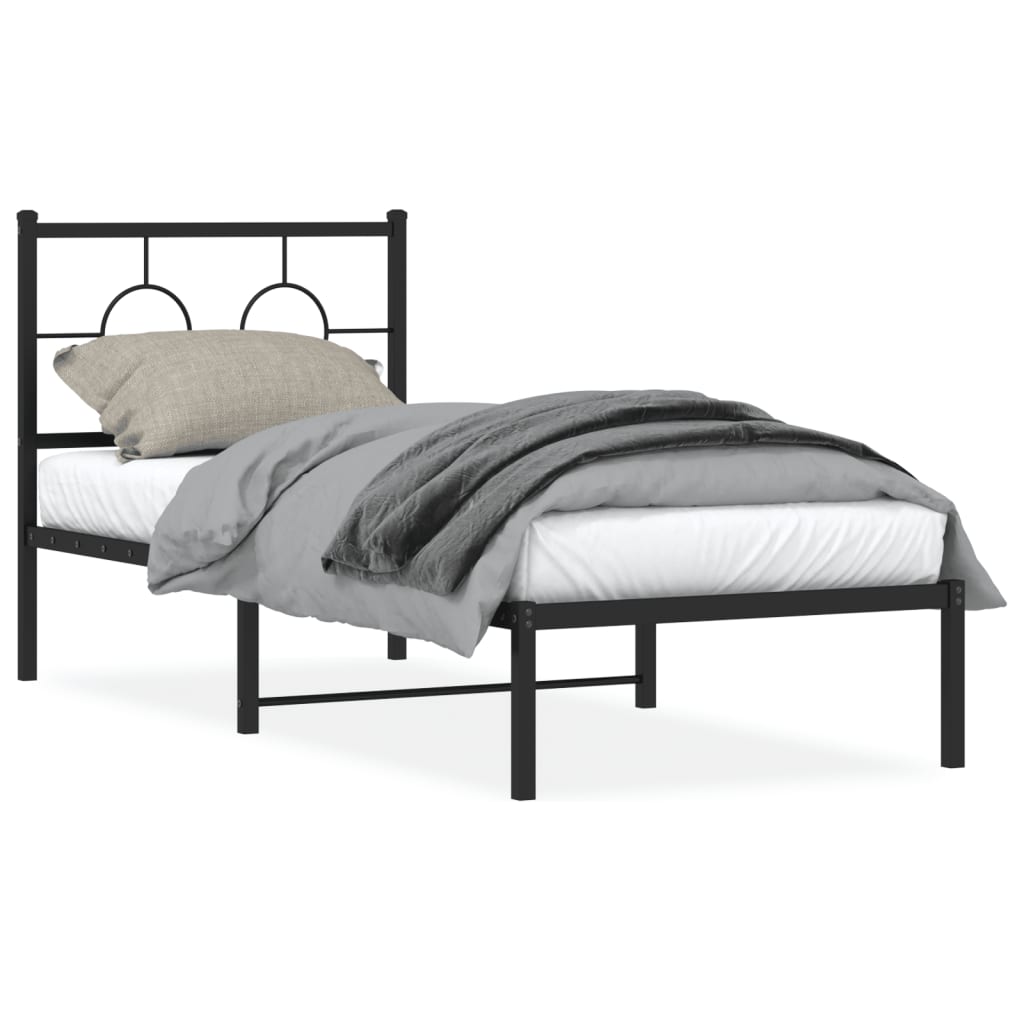 Metal Bed Frame Without Mattress 80X200Cm