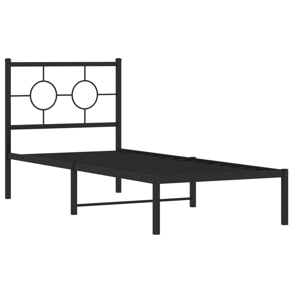 Metal Bed Frame Without Mattress 80X200Cm