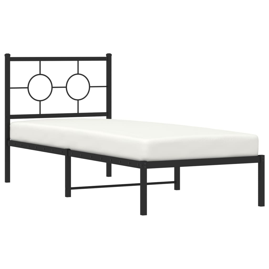 Metal Bed Frame Without Mattress 80X200Cm