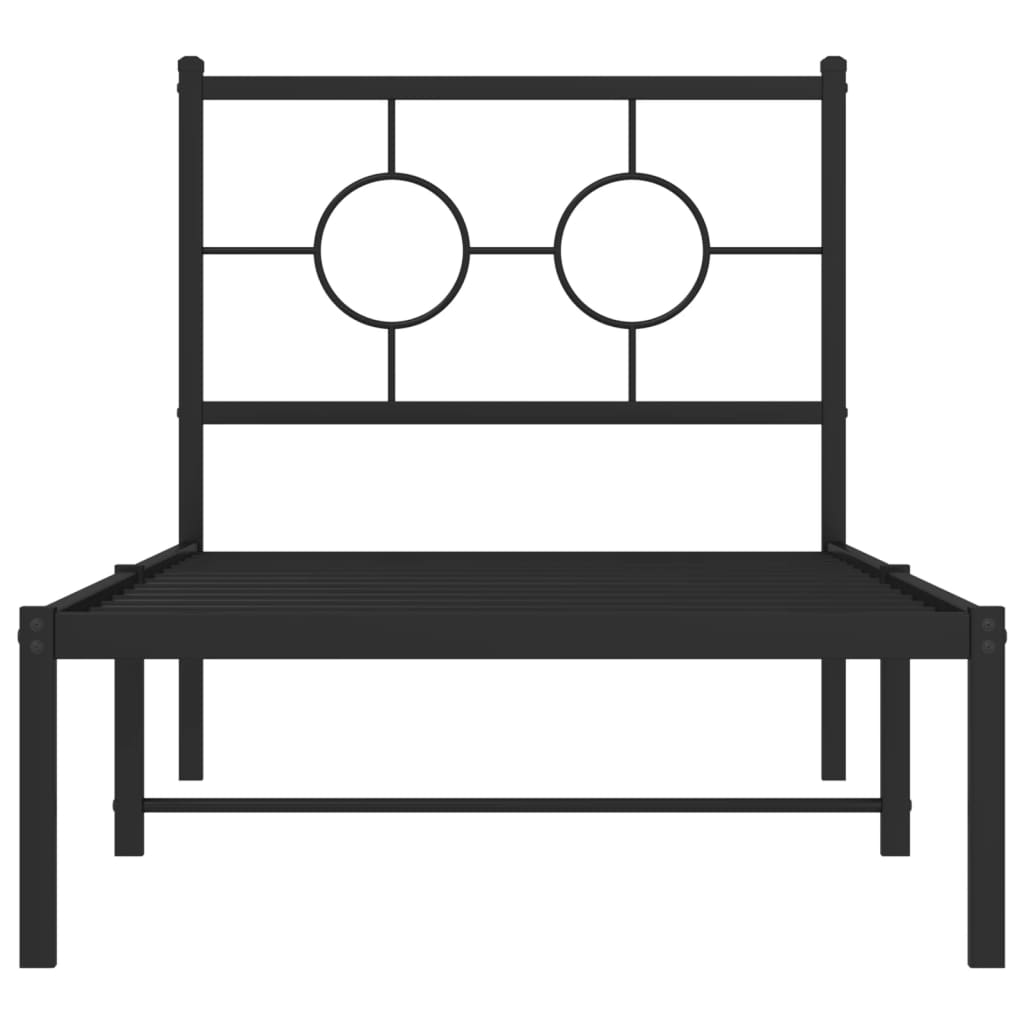 Metal Bed Frame Without Mattress 80X200Cm
