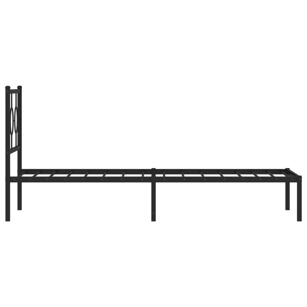 Metal Bed Frame Without Mattress 80X200Cm