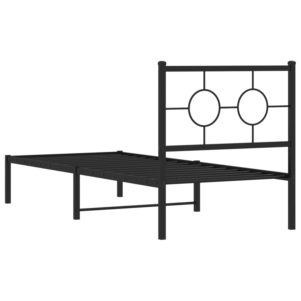 Metal Bed Frame Without Mattress 80X200Cm