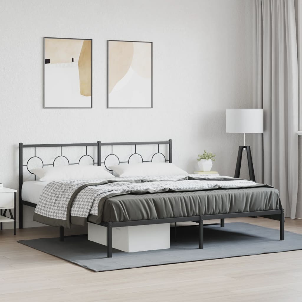 Metal Bed Frame Without Mattress 80X200Cm