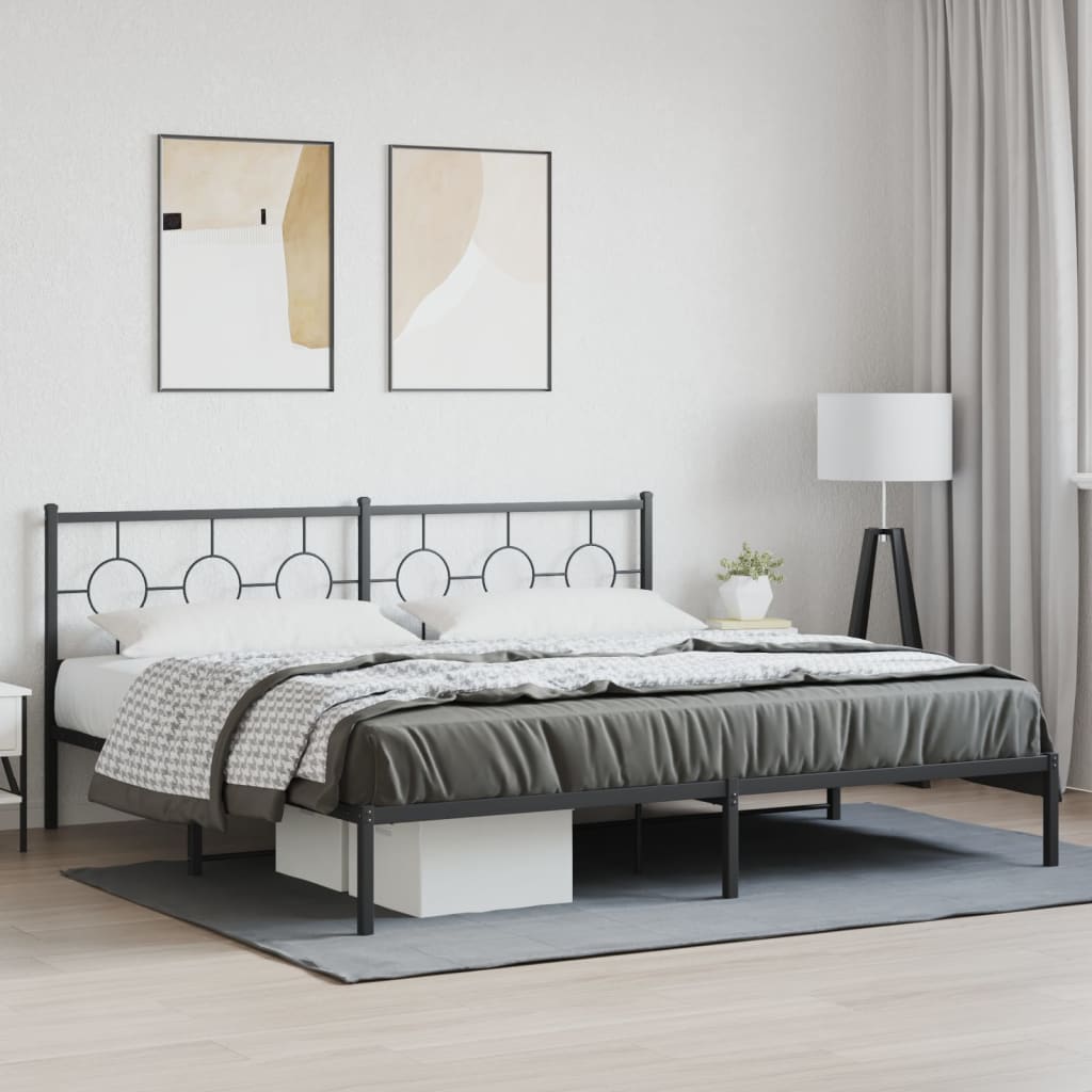 Metal Bed Frame Without Mattress 80X200Cm