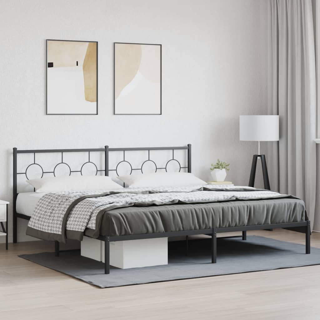 Metal Bed Frame Without Mattress 80X200Cm