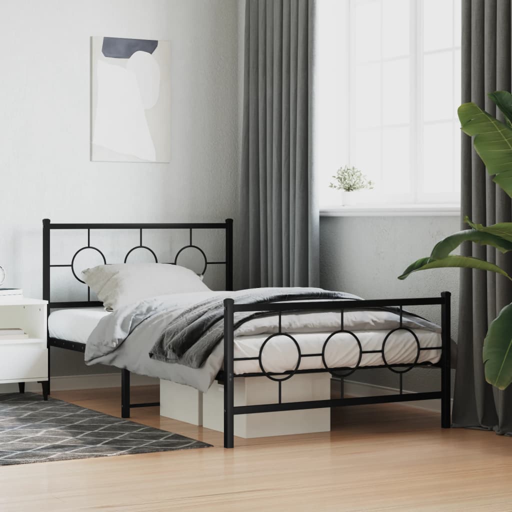 Metal Bed Frame Without Mattress 80X200Cm