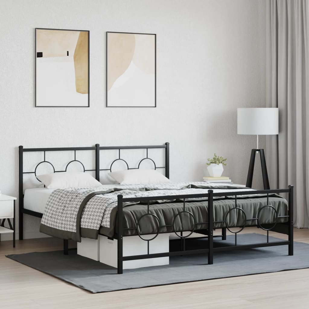 Metal Bed Frame Without Mattress 80X200Cm