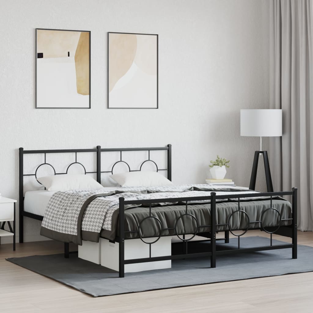 Metal Bed Frame Without Mattress 80X200Cm