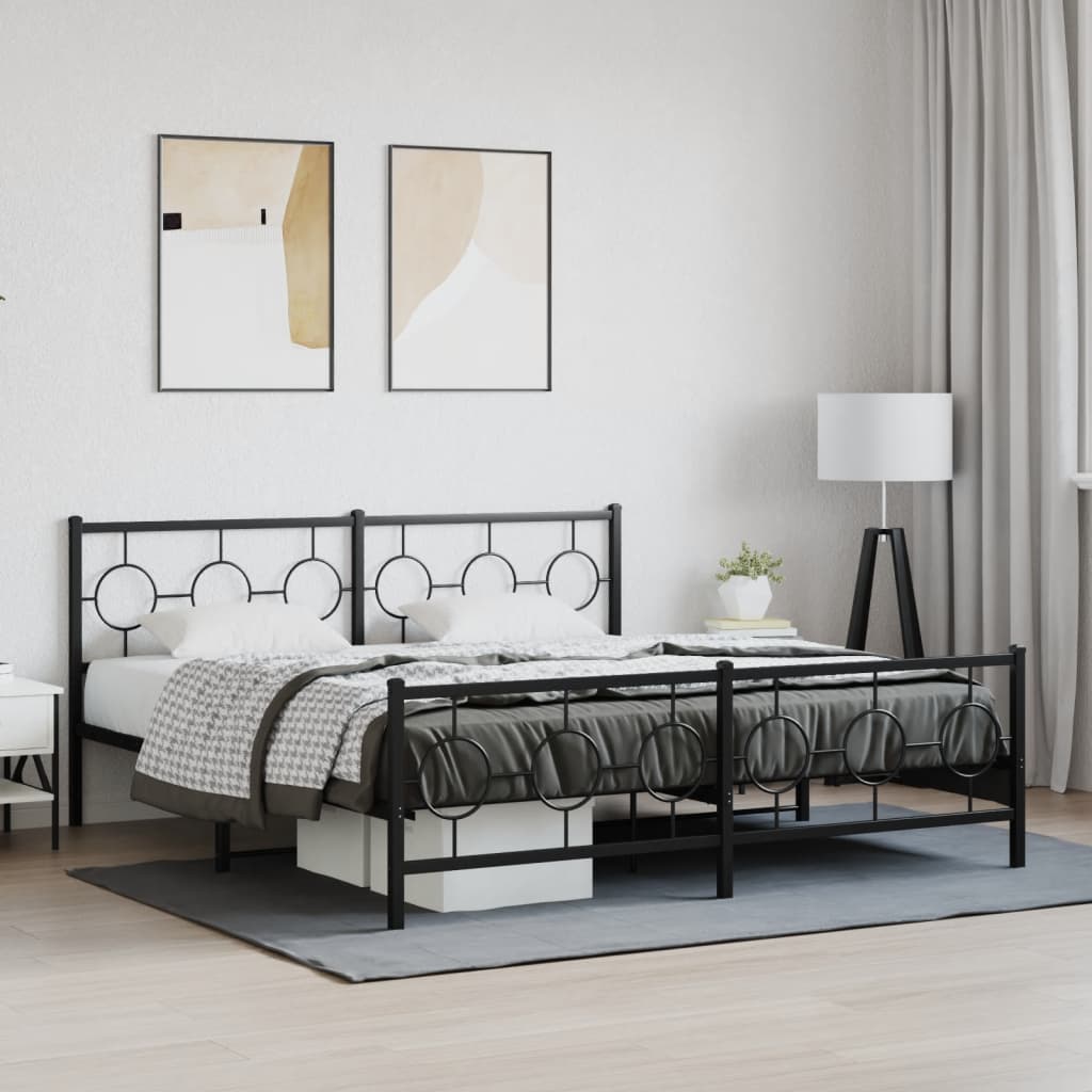 Metal Bed Frame Without Mattress 80X200Cm