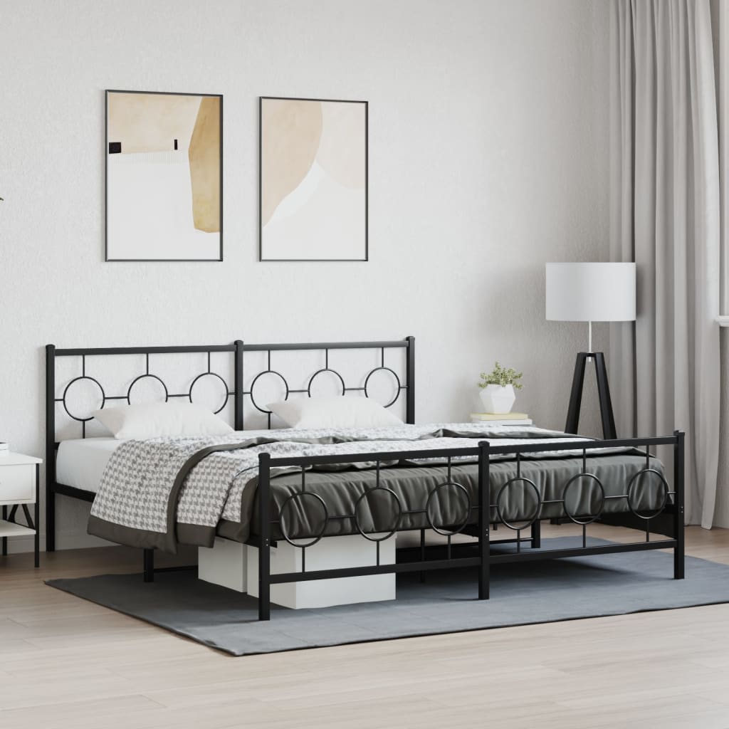 Metal Bed Frame Without Mattress 80X200Cm