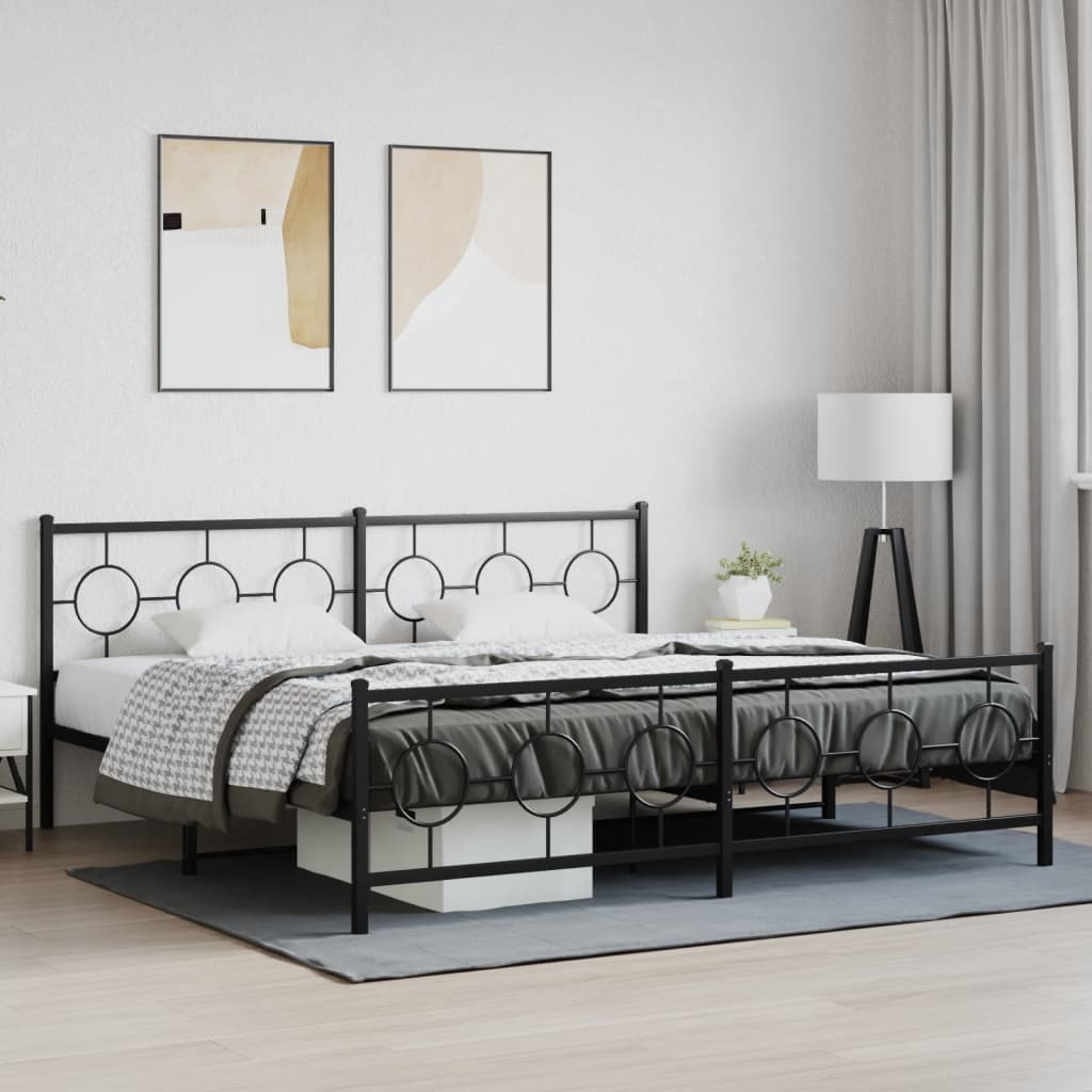 Metal Bed Frame Without Mattress 80X200Cm