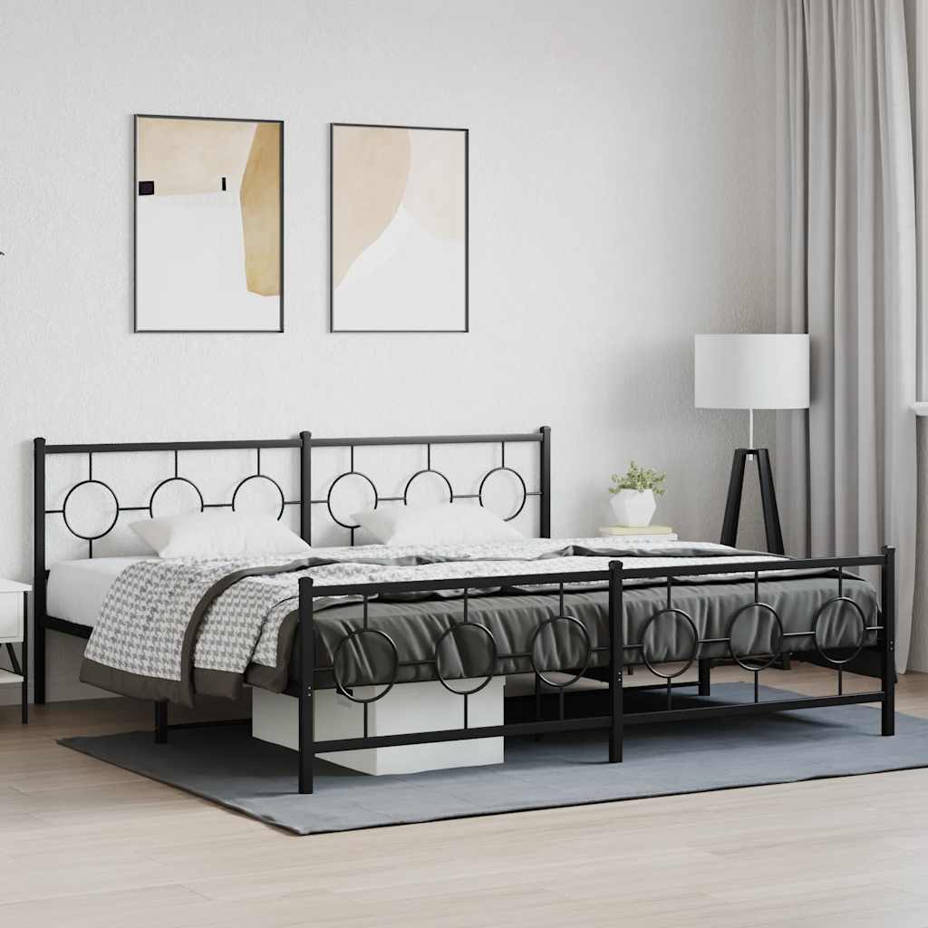 Metal Bed Frame Without Mattress 80X200Cm