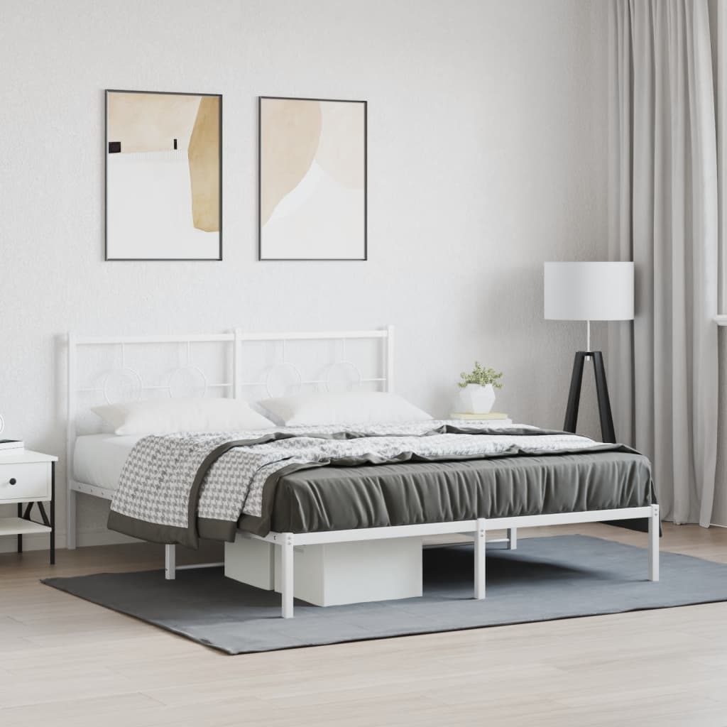 Metal Bed Frame Without Mattress 80X200Cm