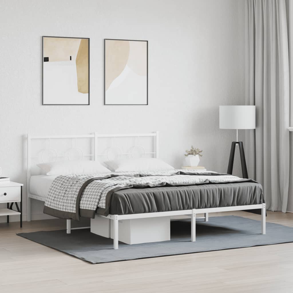 Metal Bed Frame Without Mattress 80X200Cm
