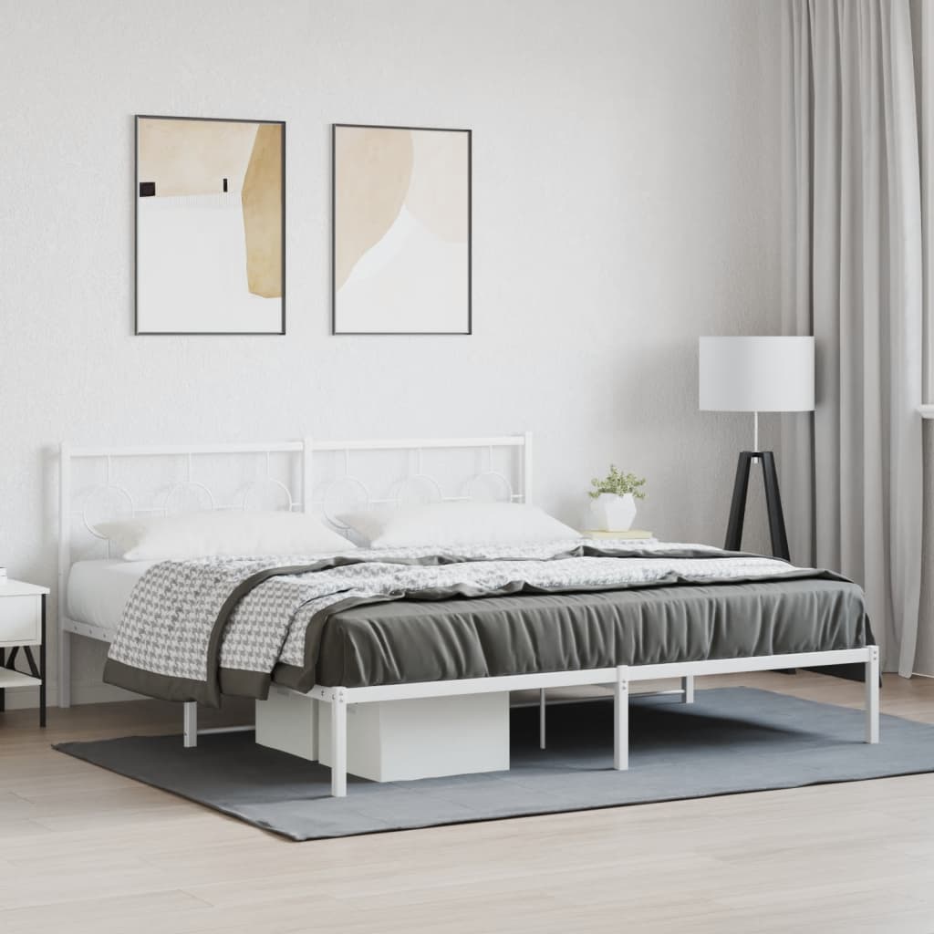 Metal Bed Frame Without Mattress 80X200Cm
